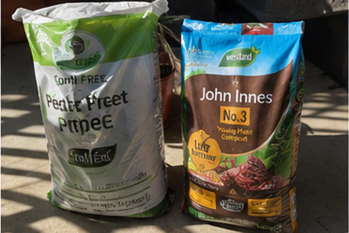 Coconut coir compost perlite vermiculite and bark used in tomato potting mix