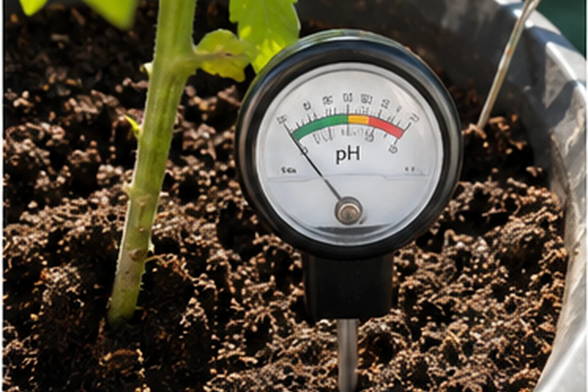 Gardener squeezing damp potting compost to check its texture