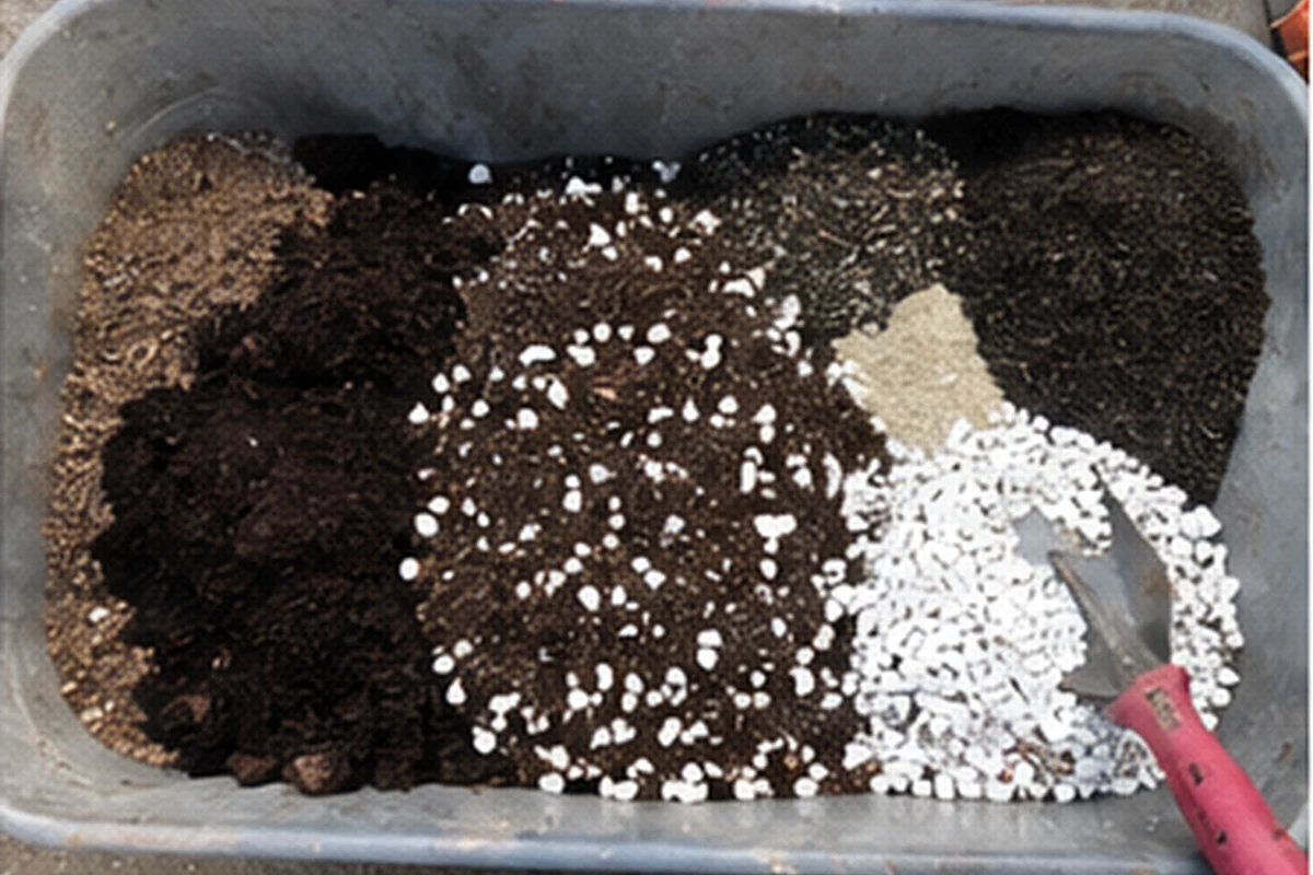 Home soil pH test being used in tomato potting compost