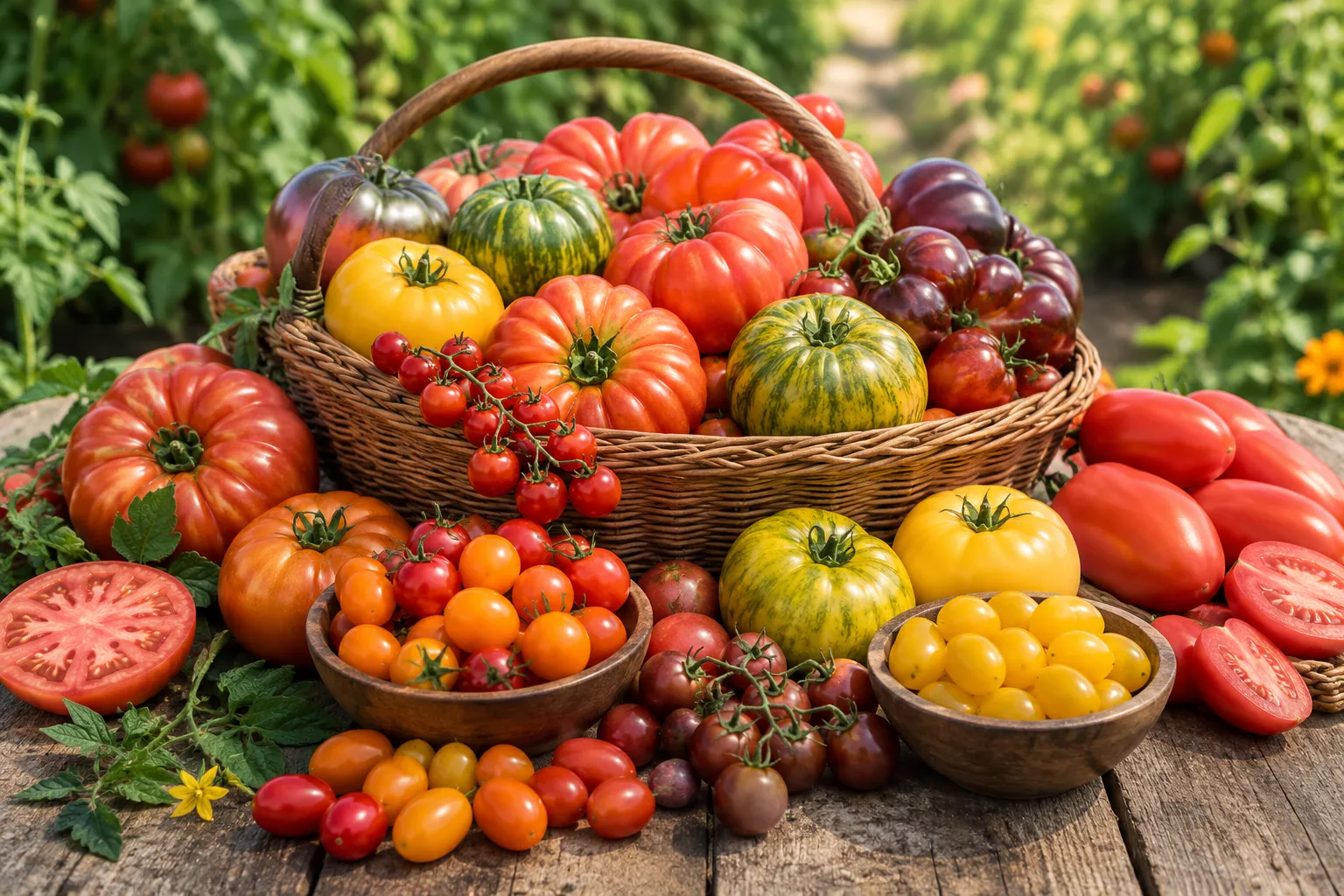Different tomato varieties