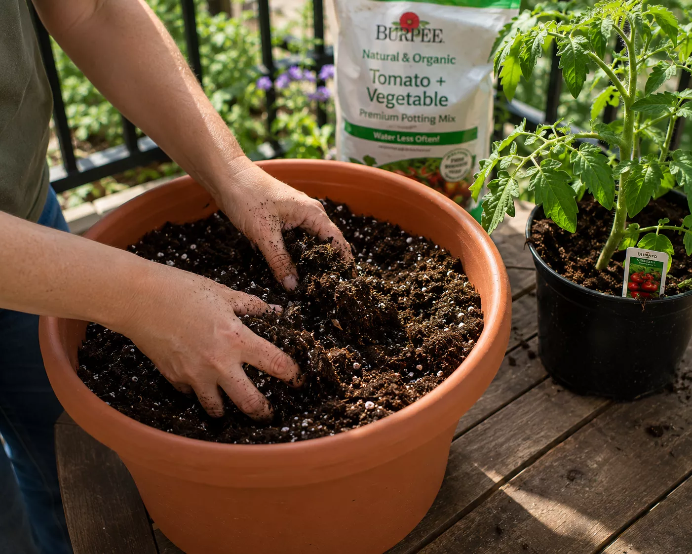 Tomato soil is being prepared